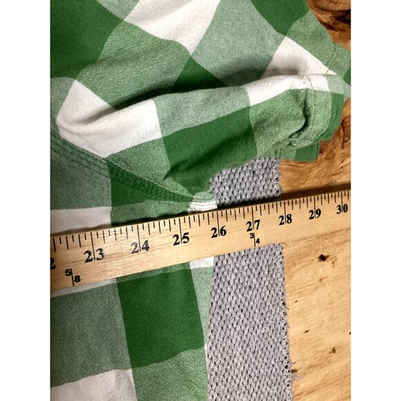 Woolrich Outdoor Summer Shirt Men's XL Green Checkered Button Down Summer Y2K - Picture 6 of 8